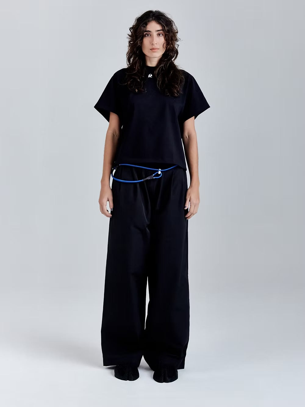 Black Wide Tech Pants