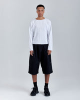 Black Wide Tech Shorts
