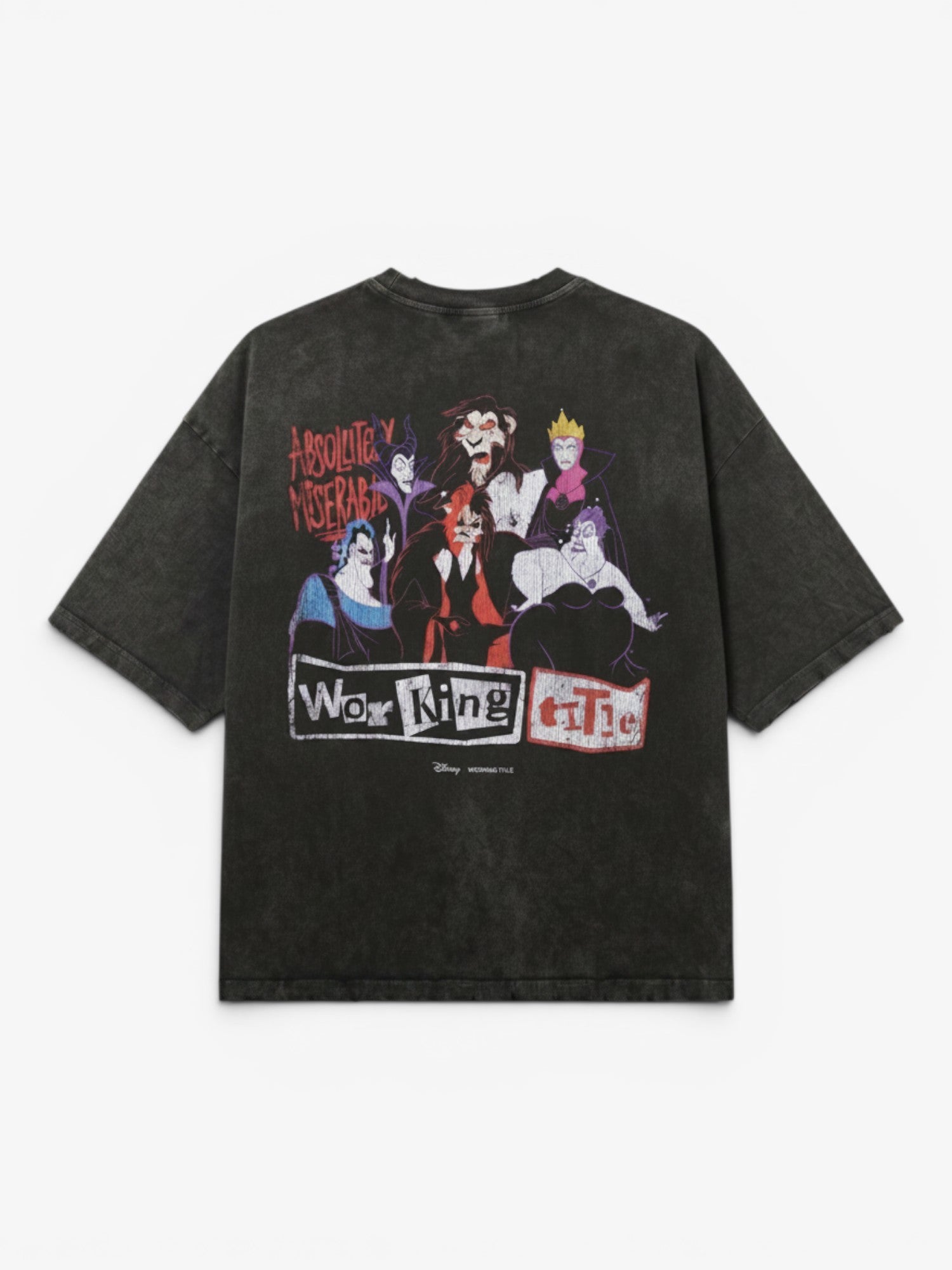 Black Acid 'Villains' Boxy Tee X DISNEY