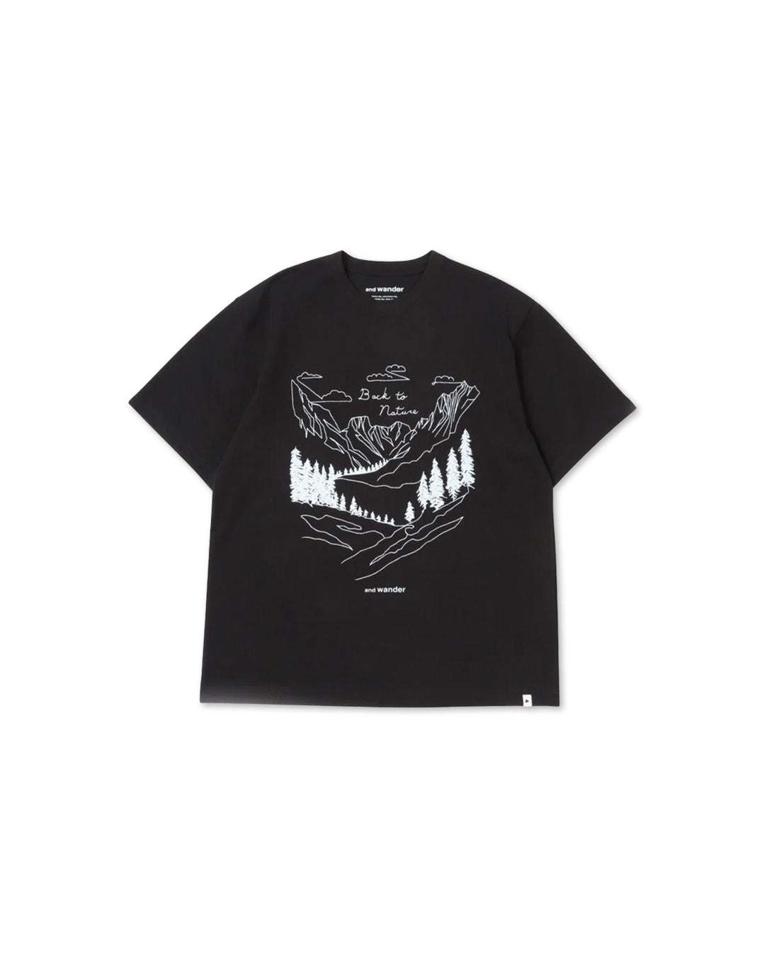 Black 'Back To Nature' Tee