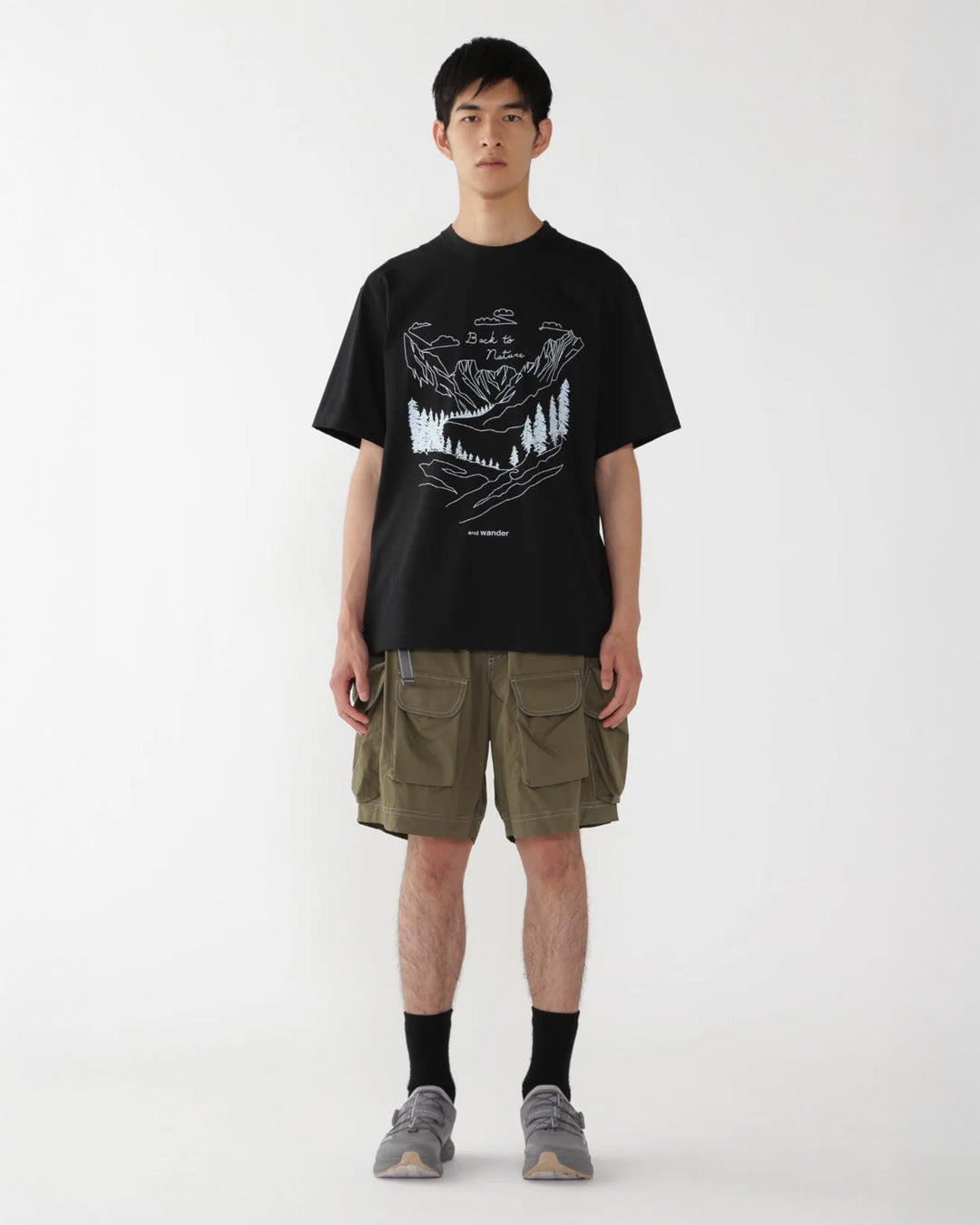 Black 'Back To Nature' Tee