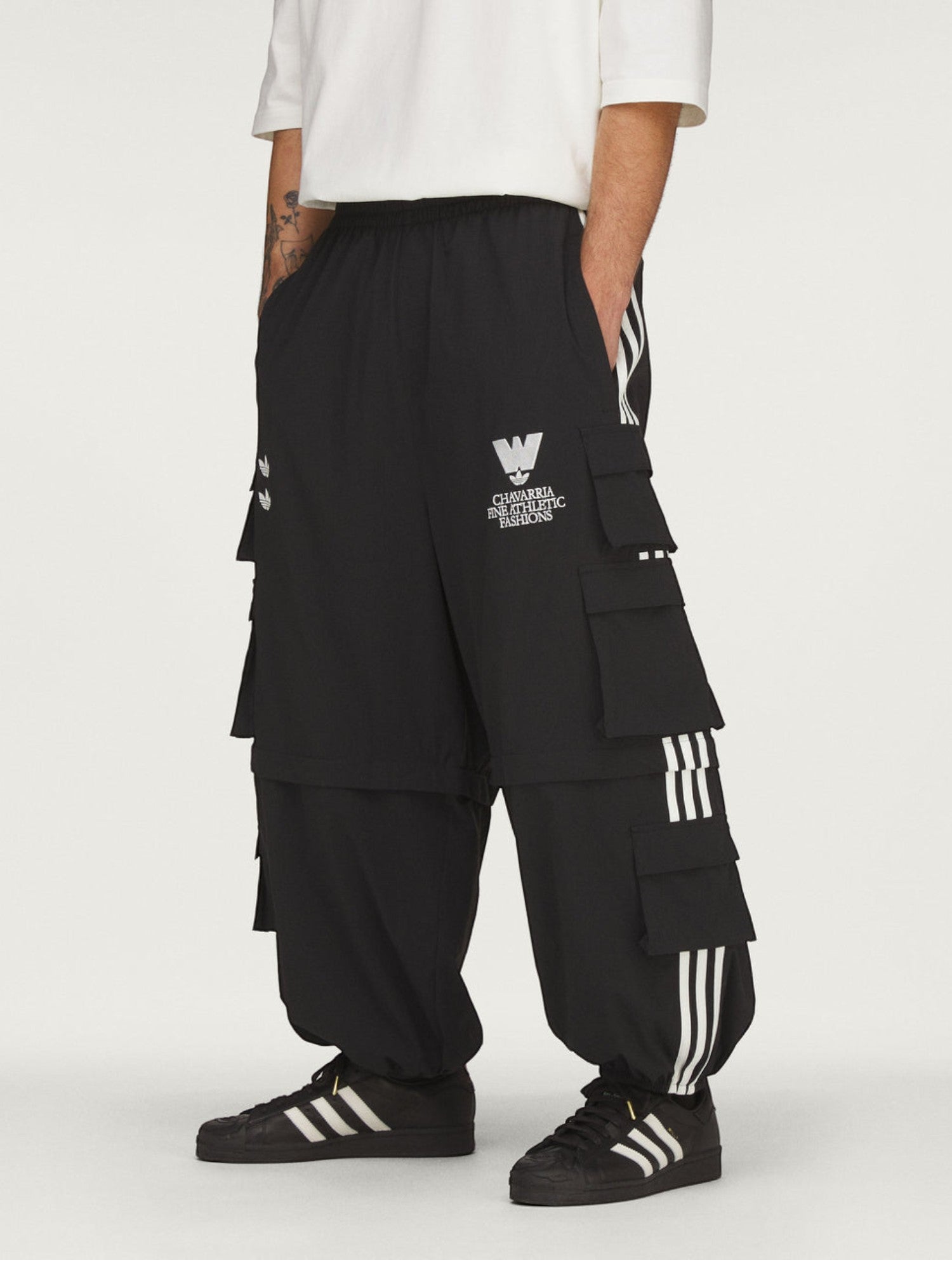 Black Cargo Zip Pants X WILLY CHAVARRIA