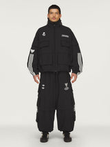 Black Cargo Zip Pants X WILLY CHAVARRIA
