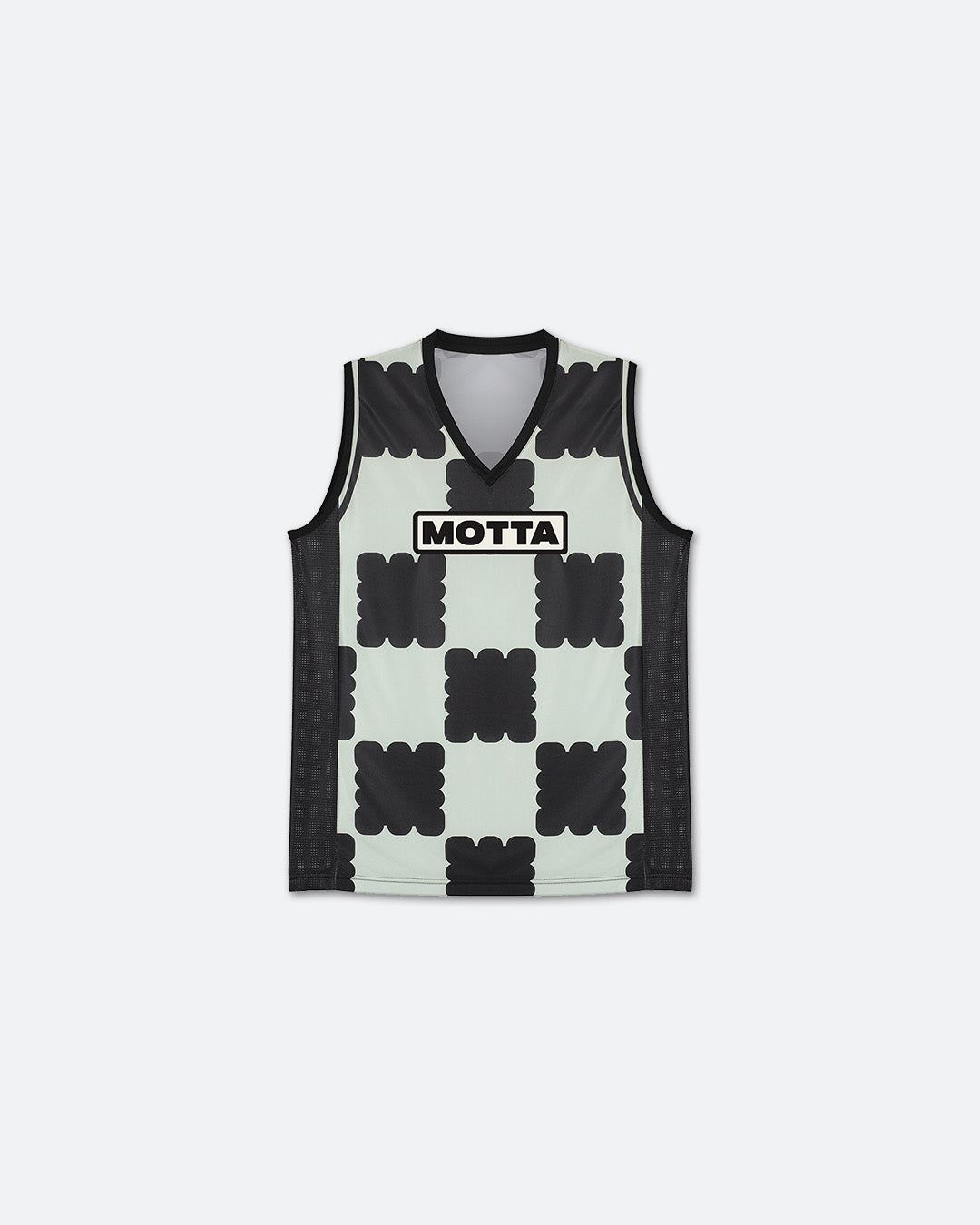 Black Check Basketball Tank Top