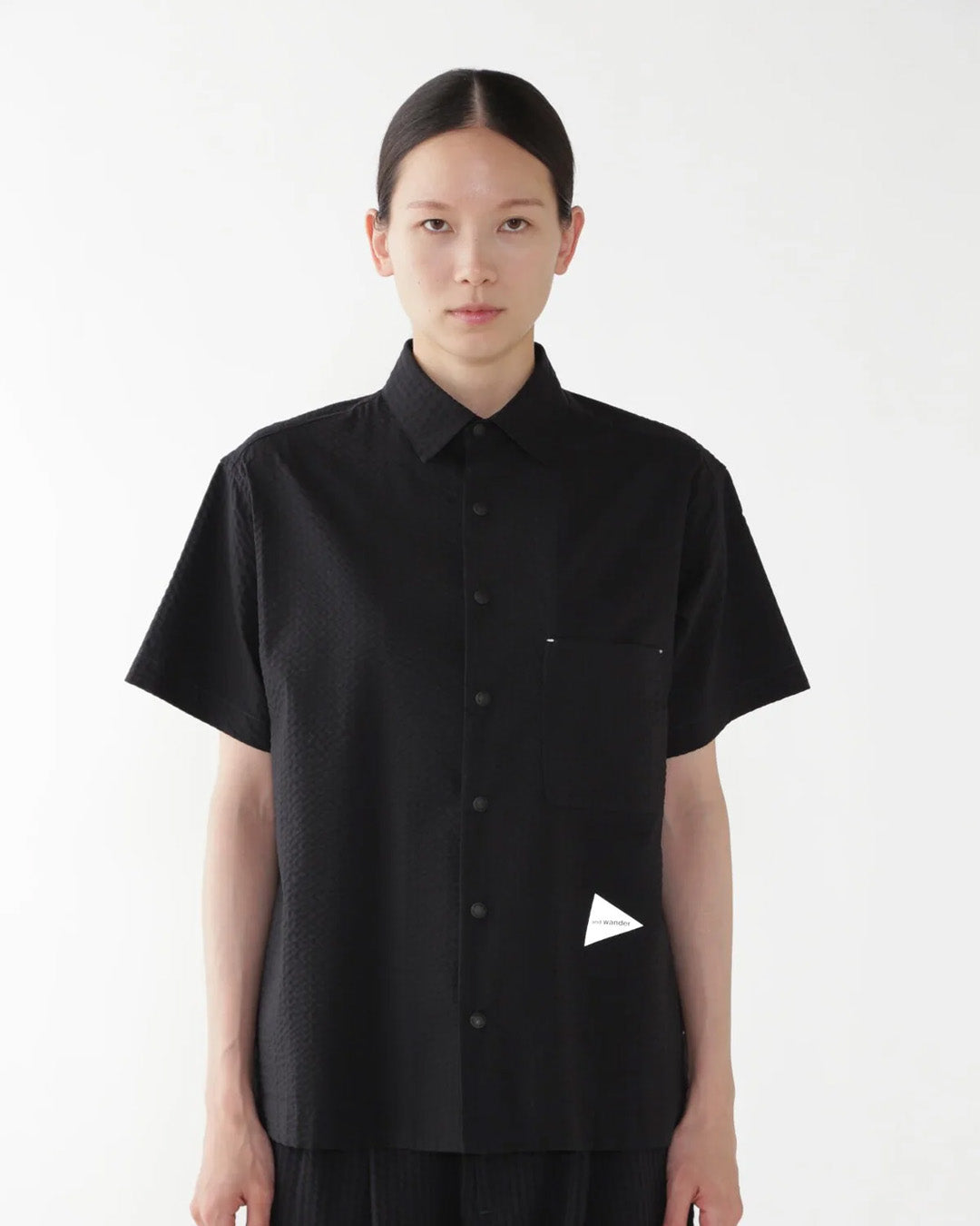 Navy 'Dry Soft Seersucker' Shirt