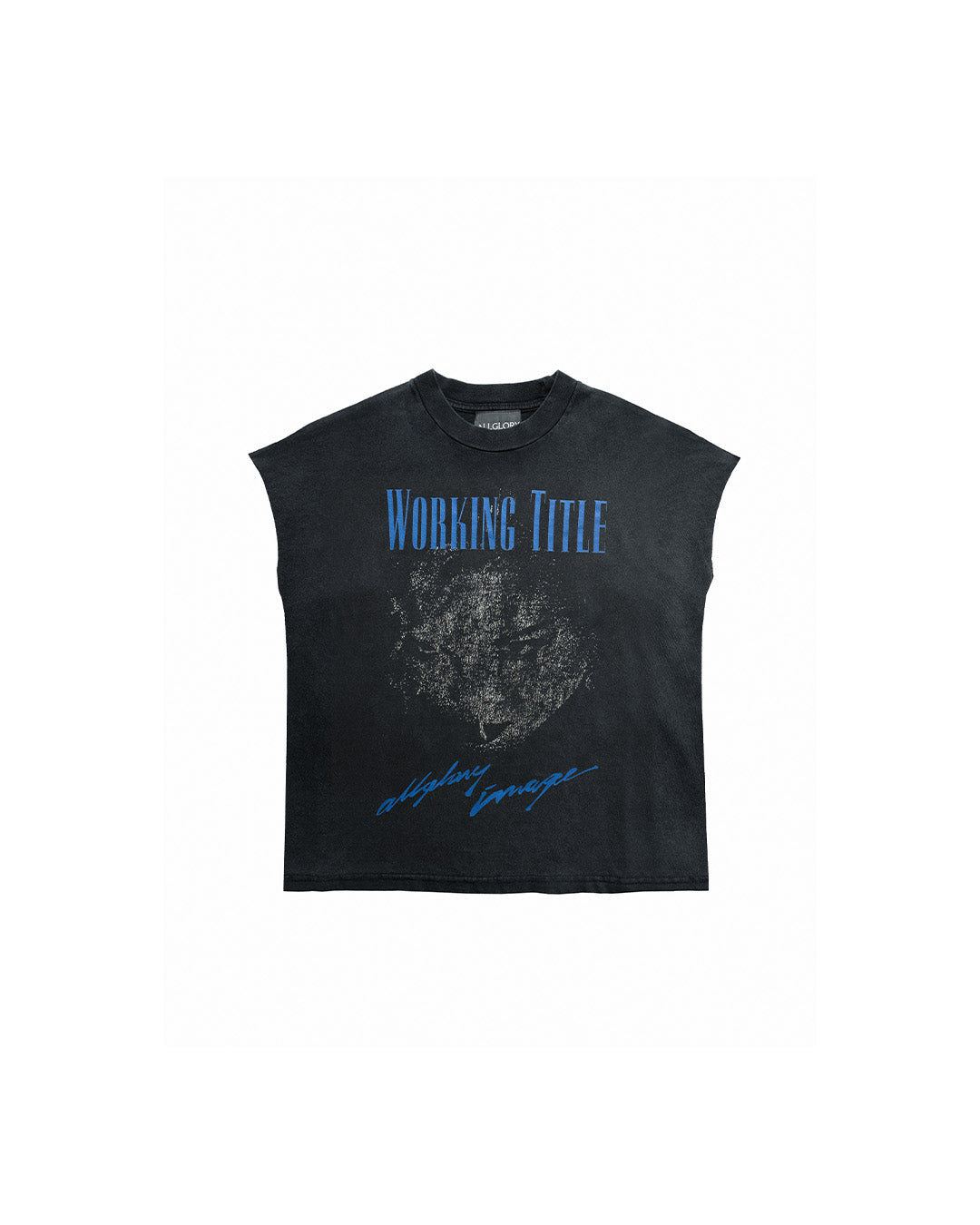 Black Faded The Image Tank Top