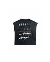 Black Faded The Image Tank Top