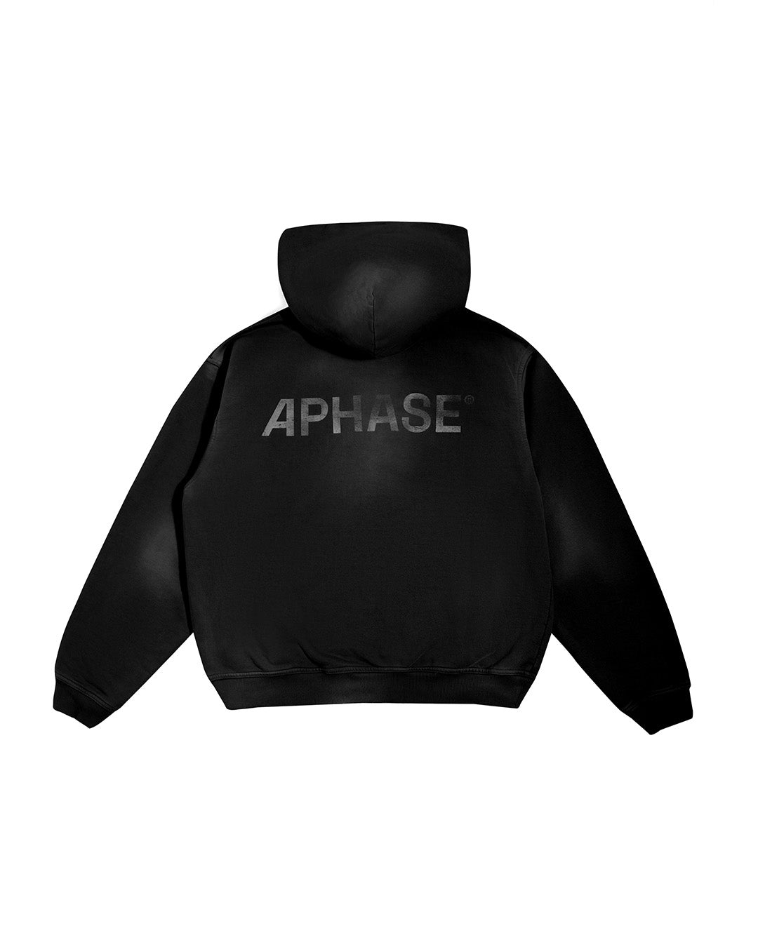 Black Faded 'Classic' Zip Hoodie