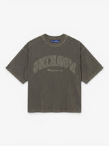 Black Faded 'College' Boxy Tee X DISNEY
