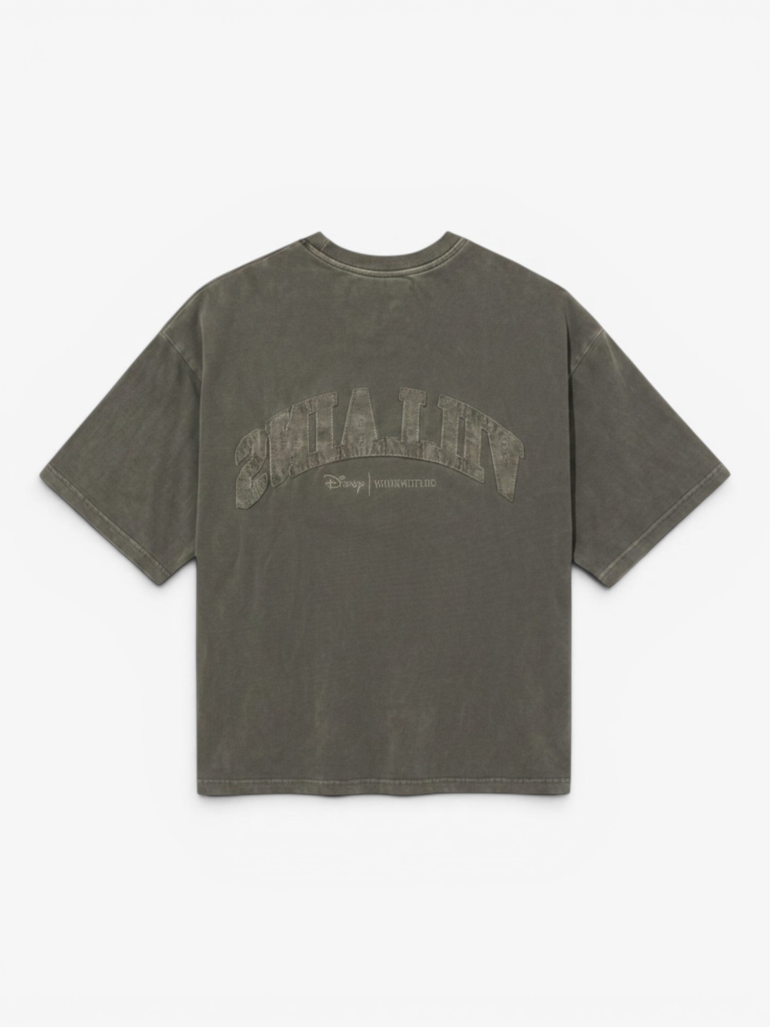 Black Faded 'College' Boxy Tee X DISNEY