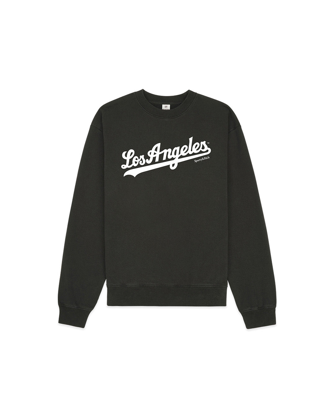 Black Faded 'Dodgers' Crewneck