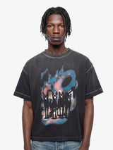 Black Faded 'Dogtown' Boxy Tee