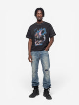 Black Faded 'Dogtown' Boxy Tee