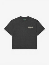 Black Faded 'Fit Pins' Boxy Tee