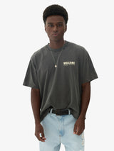 Black Faded 'Fit Pins' Boxy Tee