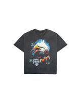 Black Faded 'Flying Free' Tee