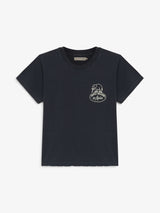 Black Faded 'In Asia' Baby Tee