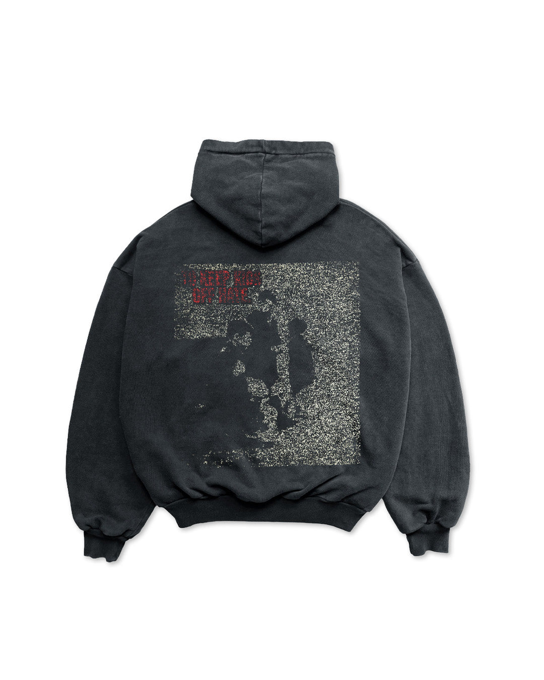Black Faded 'L.O.V.E' Hoodie