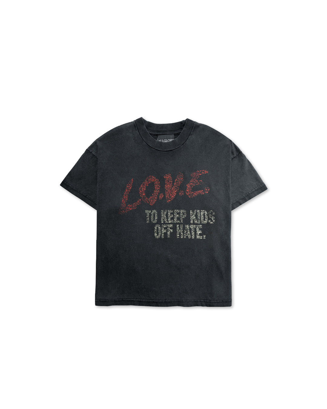 Black Faded 'L.O.V.E' Tee