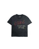 Black Faded 'L.O.V.E' Tee