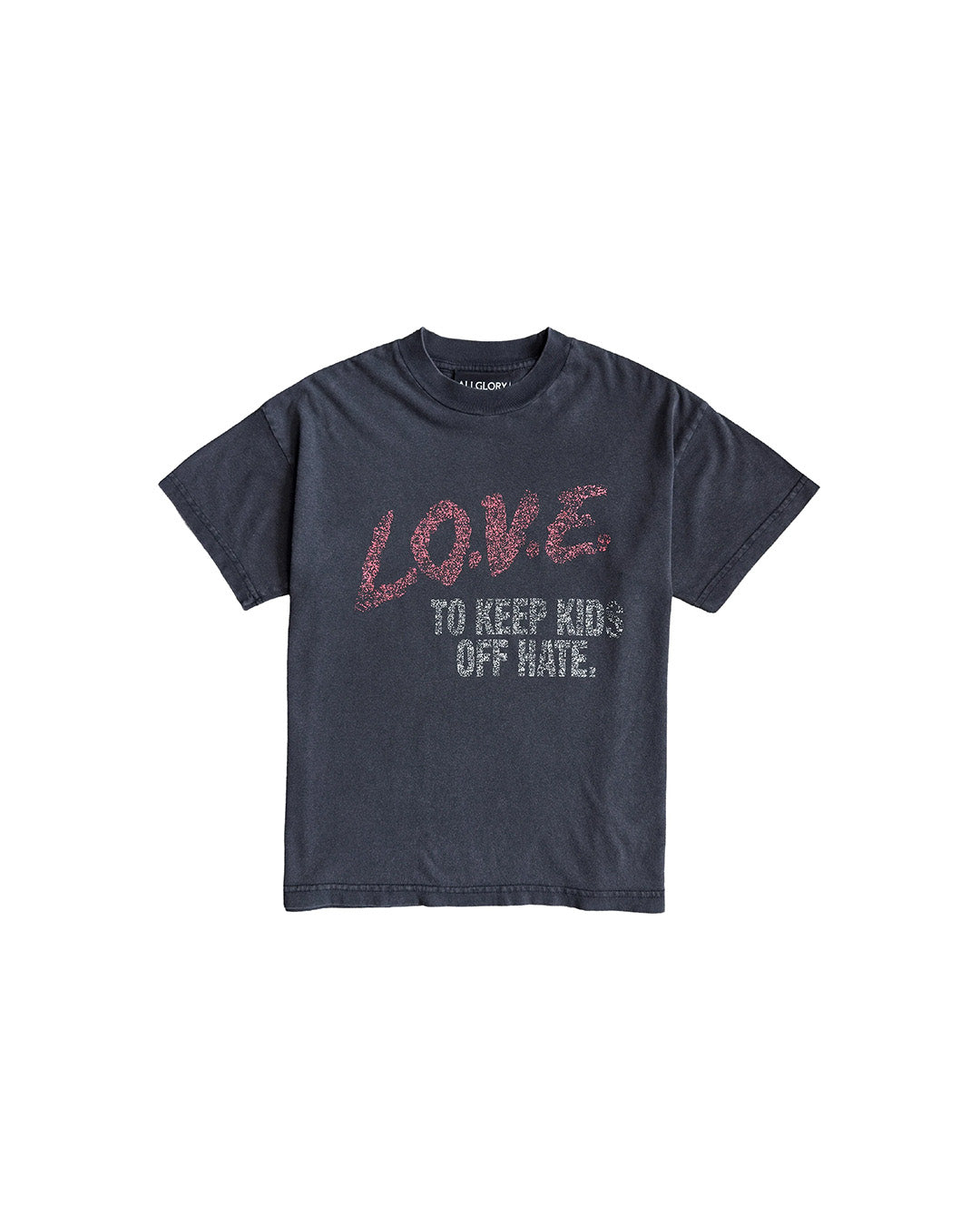 Black Faded 'L.O.V.E' Tee