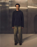 Black Faded 'Quadrile' Longsleeve Tee