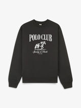 Black Faded 'Stallion' Crewneck