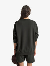 Black Faded 'Stallion' Crewneck