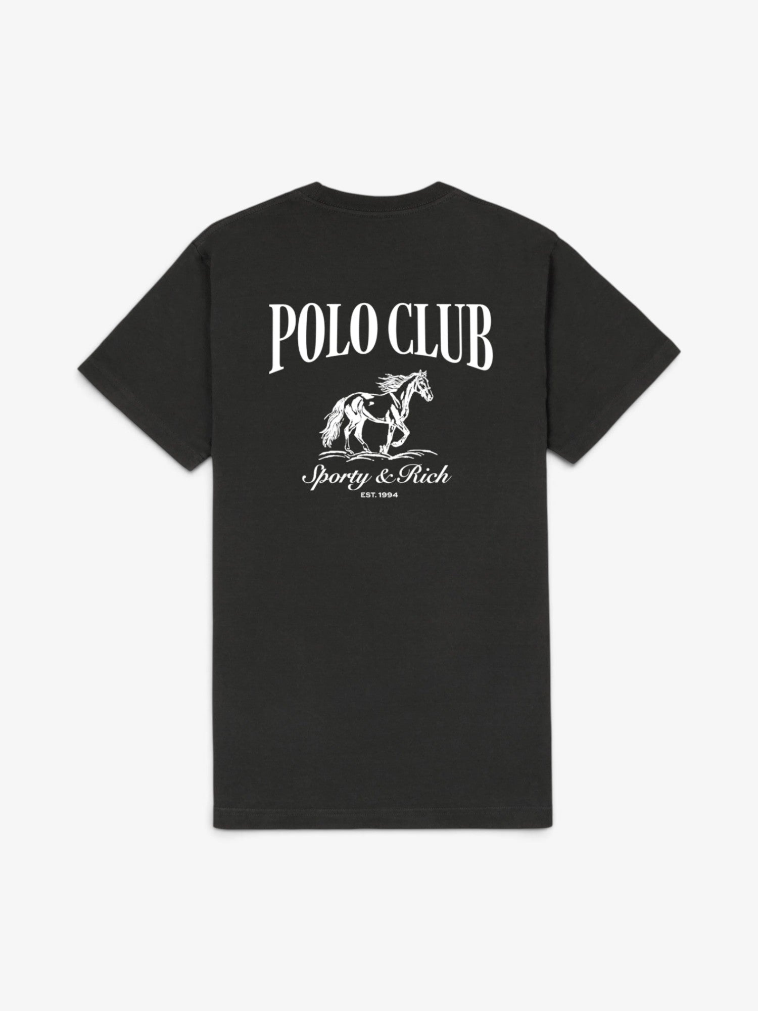 Black Faded 'Stallion' Tee
