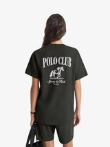 Black Faded 'Stallion' Tee