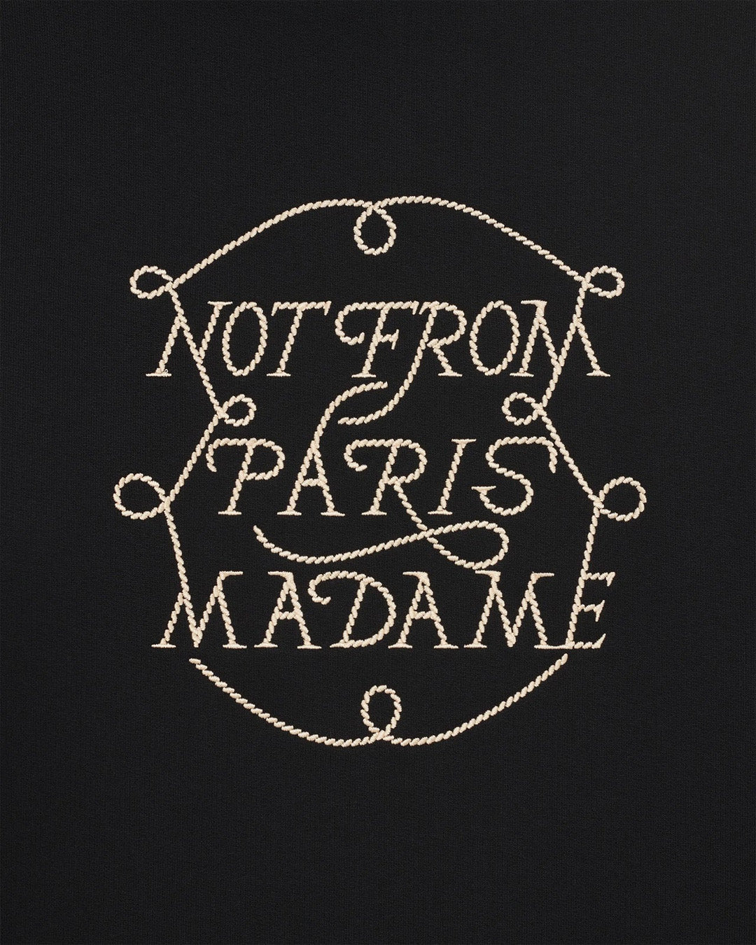 Black Le Hoodie Slogan Tresses