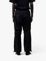 Black Nylon Parachute Baggy Pants