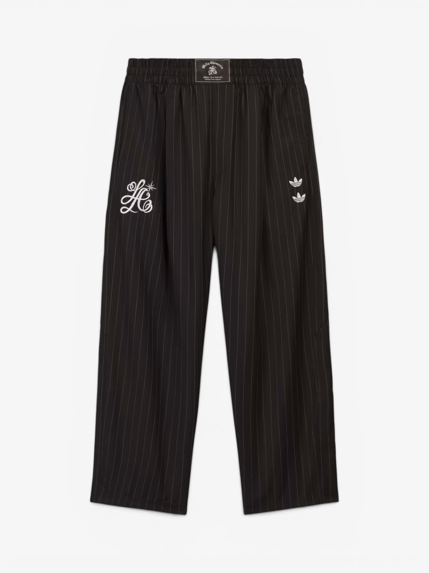 Black 'Pinstripe' Track Pants X WILLY CHAVARRIA