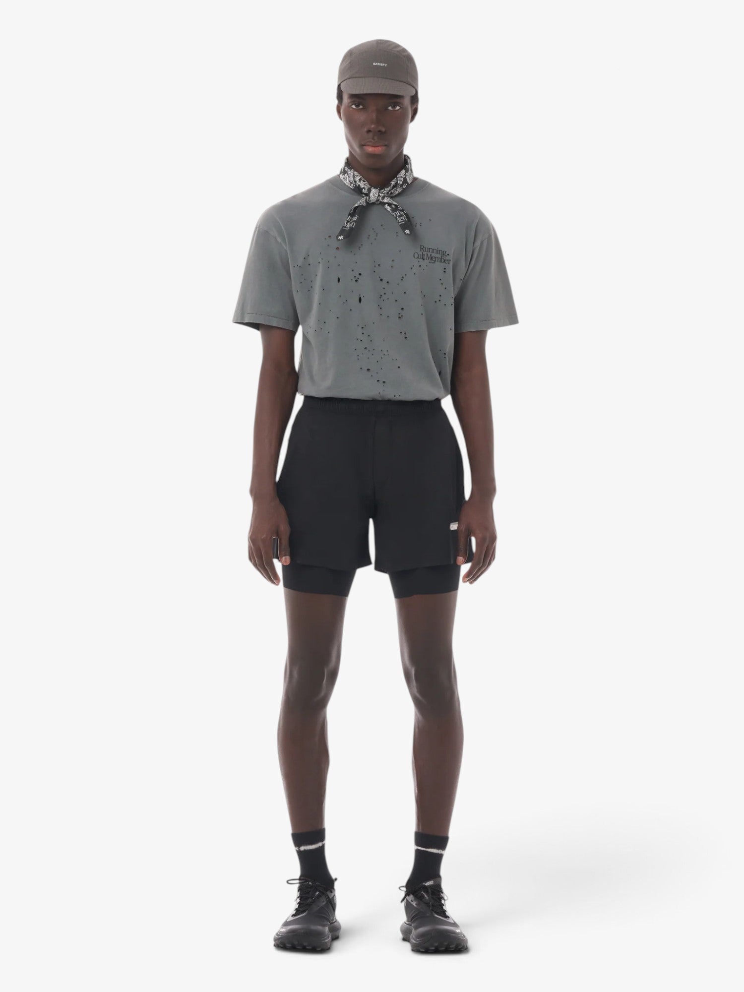 Black Rippy™ Cordura® 5" Trail Shorts