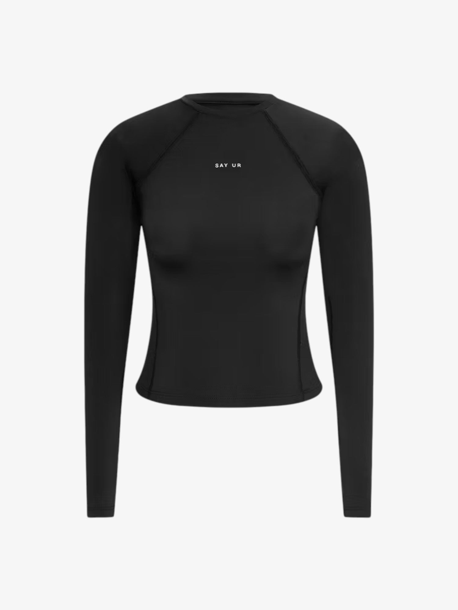 Black Soft Stretch UV Longsleeve Baby Tee