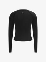 Black Soft Stretch UV Longsleeve Baby Tee