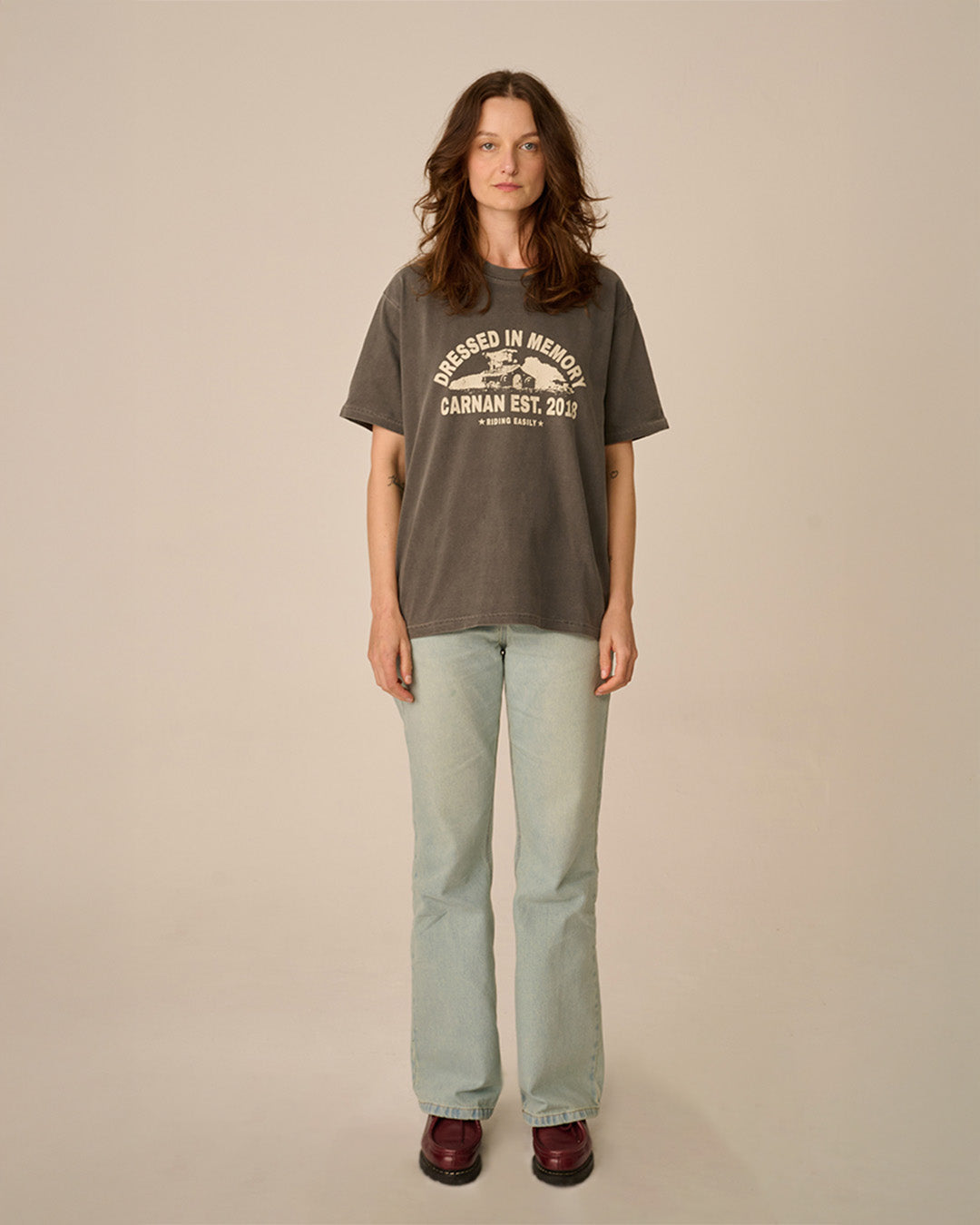 Black Stoned 'Farm House' Tee