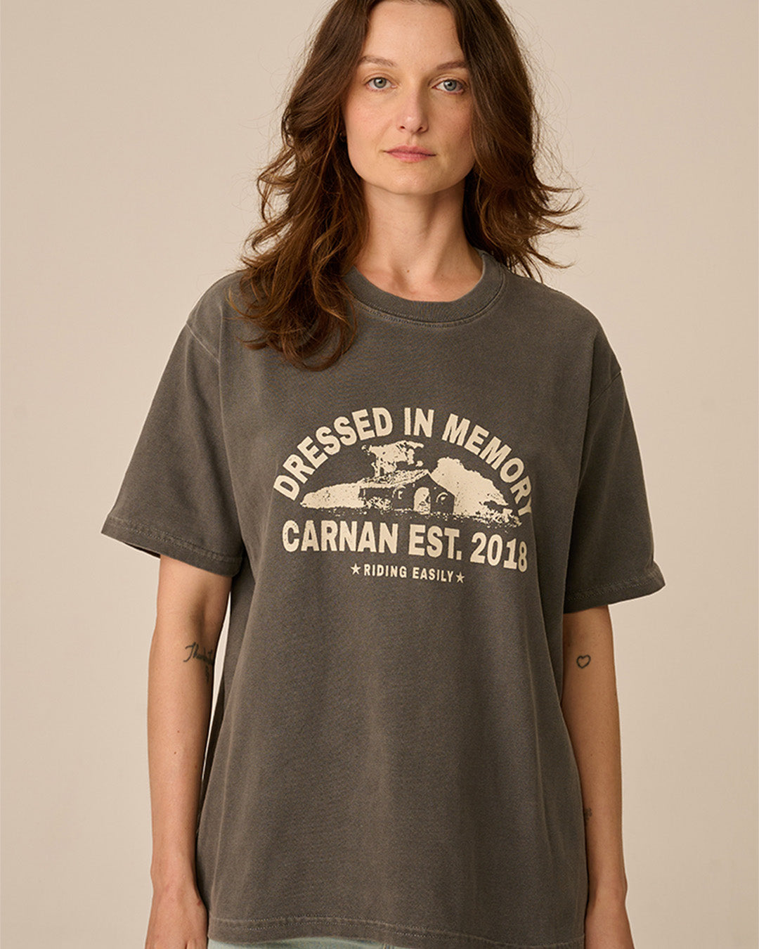 Black Stoned 'Farm House' Tee