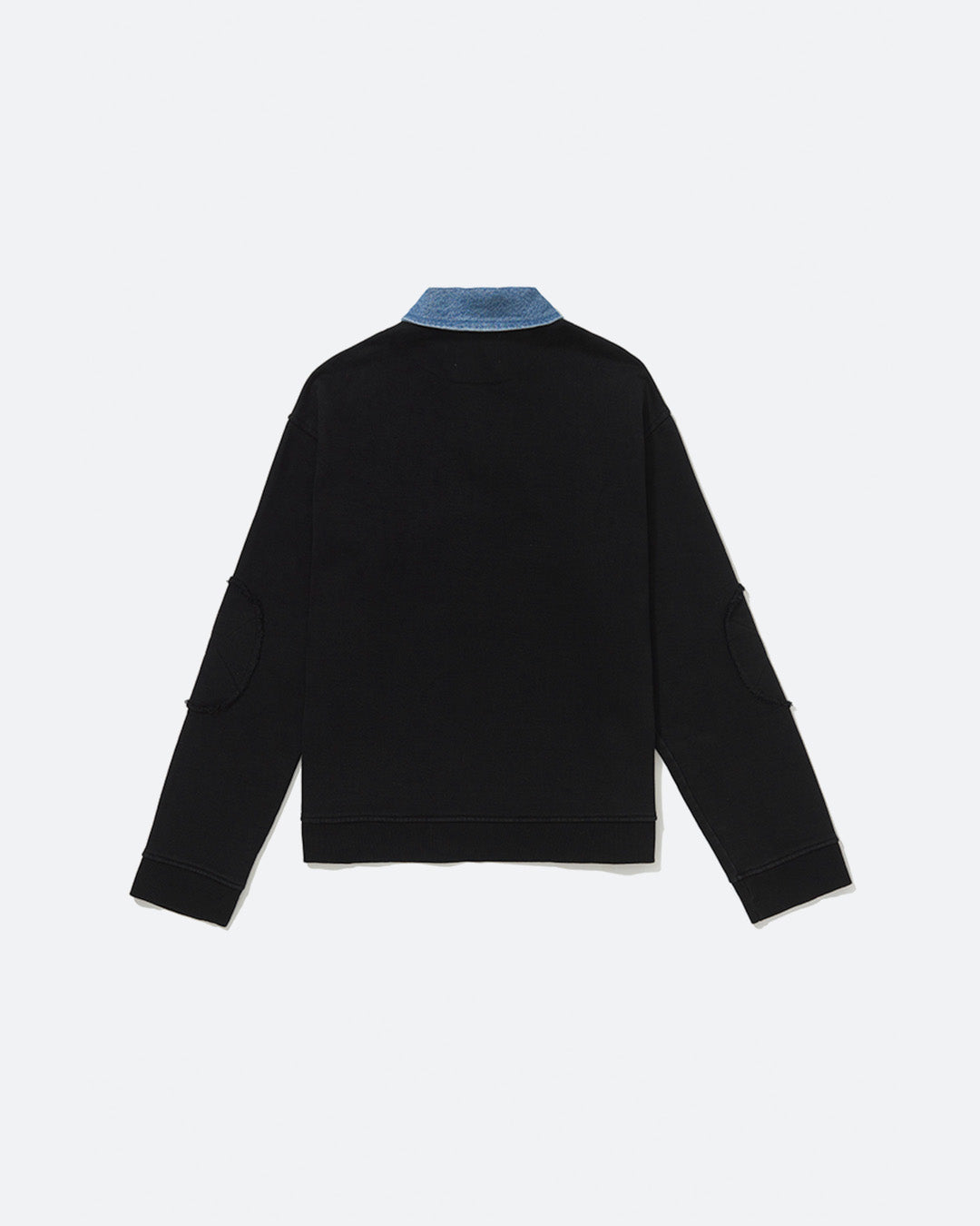 Black Stoned Polo Sweatshirt