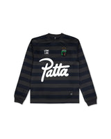 Black Striped 'Football' Longsleeve Jersey