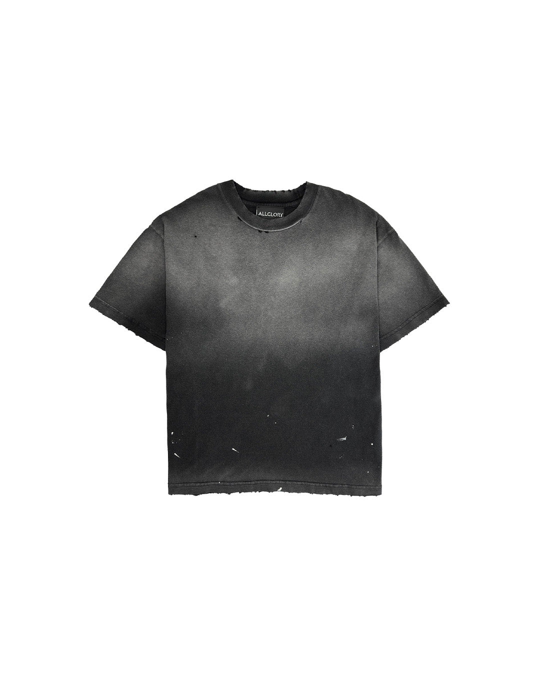 Black Trashed 'Blank' Tee