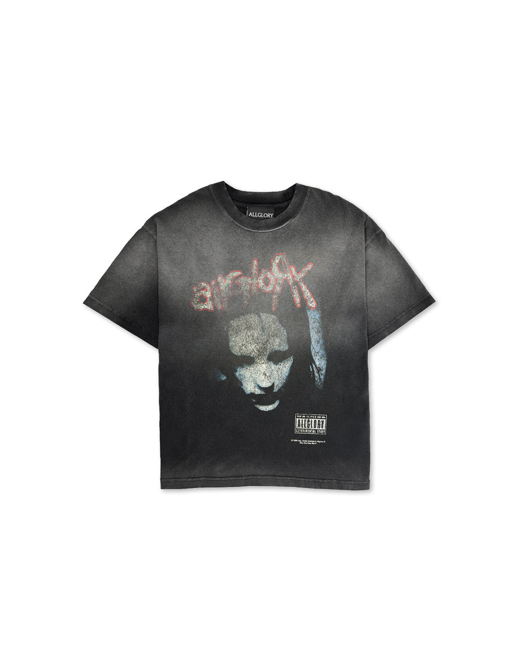 Black Trashed 'Fake Skin' Tee