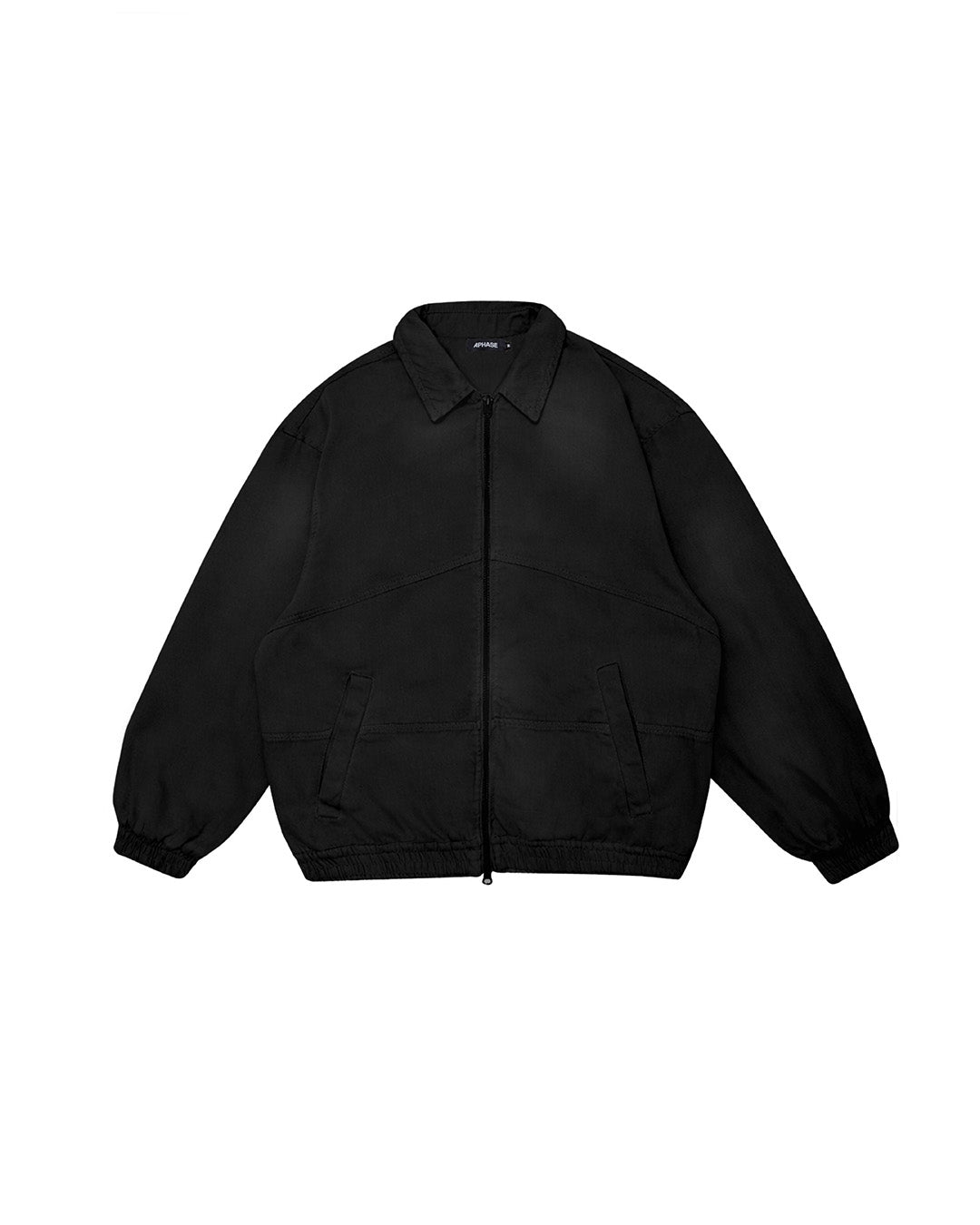 Black Washed Bomber Jacket