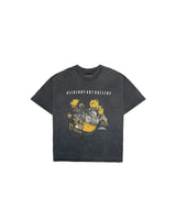 Black Washed 'Sunflowers' Tee