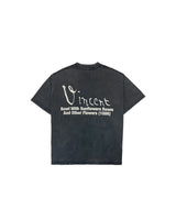 Black Washed 'Sunflowers' Tee