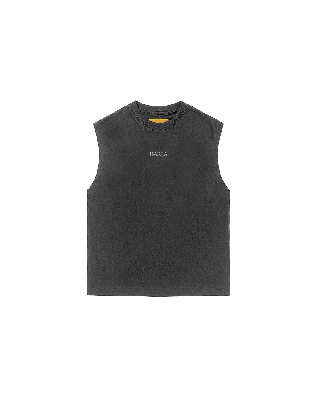 Black Washed 'Barra Logo' Muscle Tee