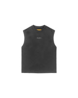 Black Washed 'Barra Logo' Muscle Tee
