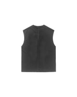 Black Washed 'Barra Logo' Muscle Tee