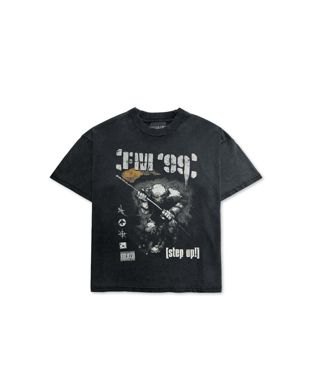 Black Washed 'FM 99' Tee