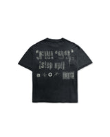 Black Washed 'FM 99' Tee